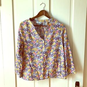 Floral Linen Tunic